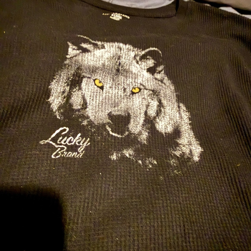 Lucky Brand Black Sleepwear Top
